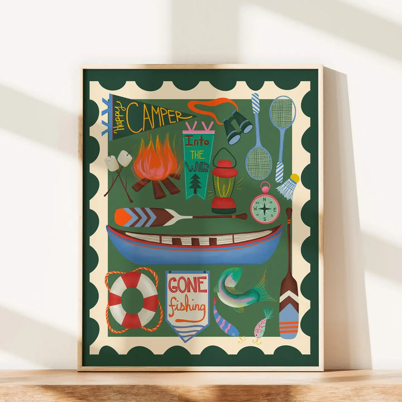 Summer Camp Wall Art - Needle and Grain