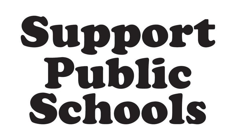 Support Public Schools Sticker - Needle and Grain