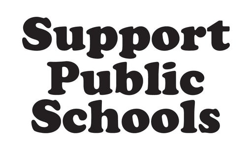 Support Public Schools Sticker - Needle and Grain