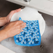 Swedish Dishcloth - Bouquet Blue - Needle and Grain
