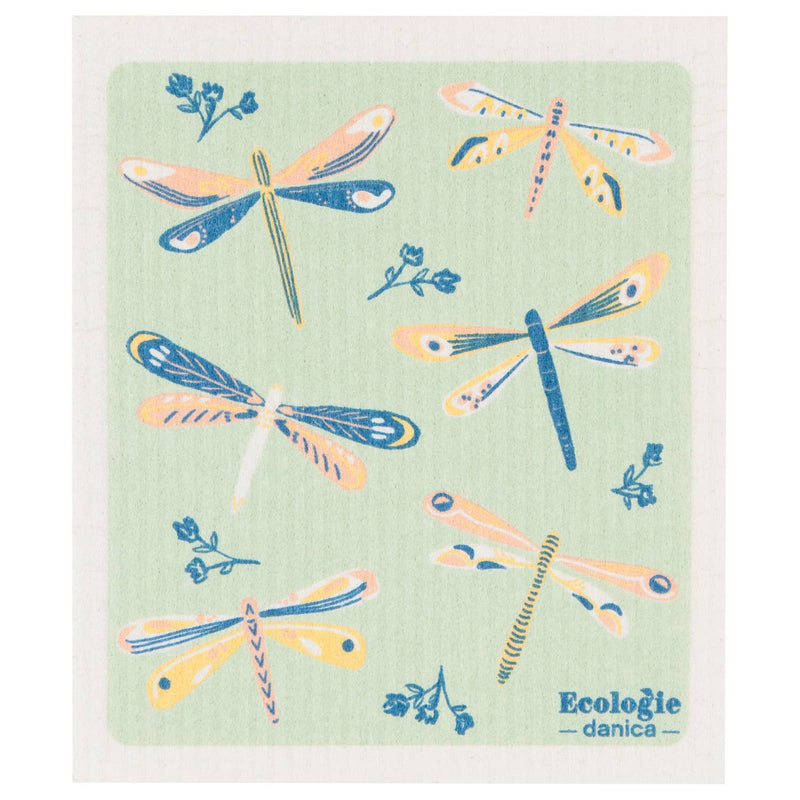 Swedish Dishcloth - Dragonflies - Needle and Grain