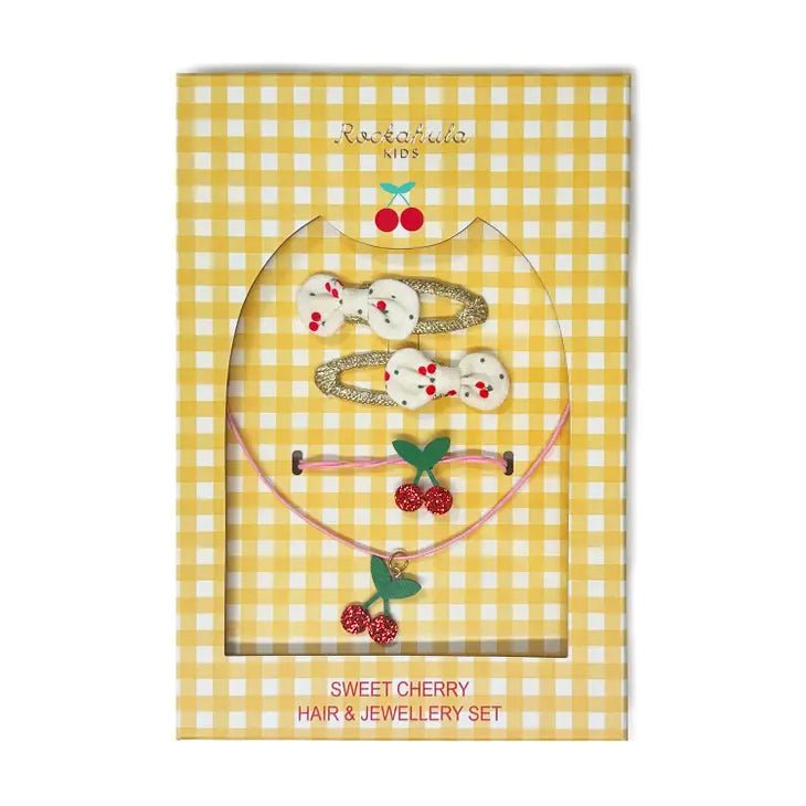 Sweet Cherry Hair & Jewelry Set - Needle and Grain