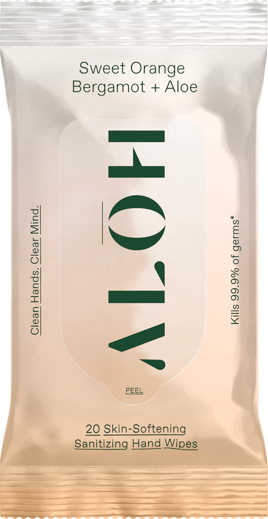 Sweet Orange Bergamot + Aloe Sanitizing Hand Wipes 3 - Pack - Needle and Grain