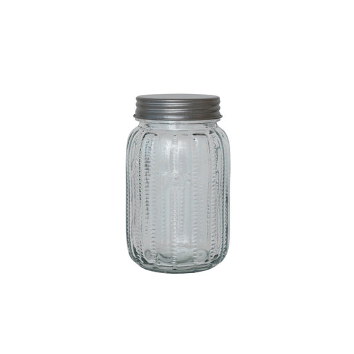 Tea Embossed Glass Jar - Needle and Grain