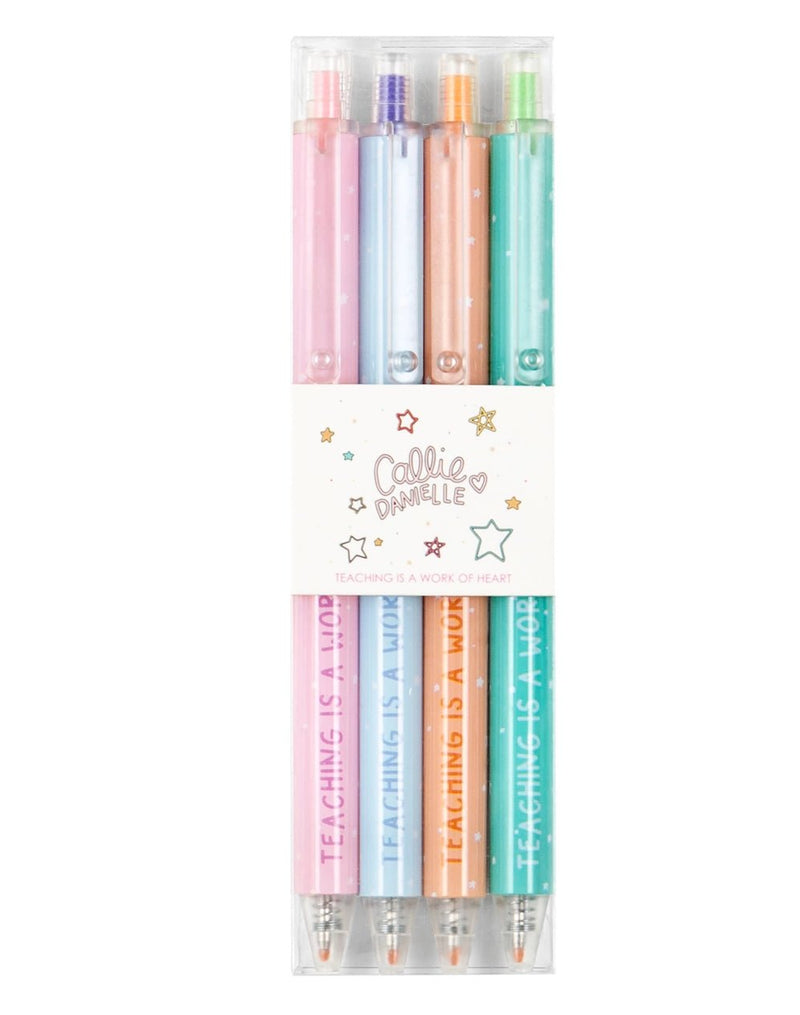 Teaching Is A Work of Heart Pen Set - Needle and Grain