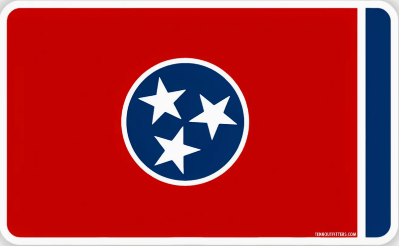 Tennessee Flag Sticker - Needle and Grain