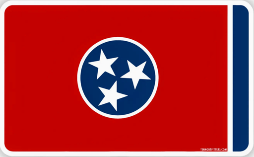 Tennessee Flag Sticker - Needle and Grain