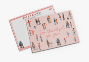 Thankful People Postcard - Set of 8 - Needle and Grain