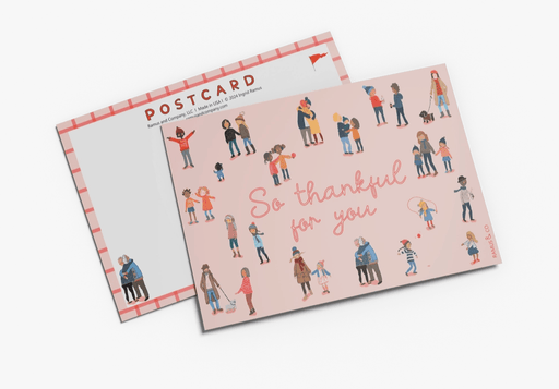 Thankful People Postcard - Set of 8 - Needle and Grain