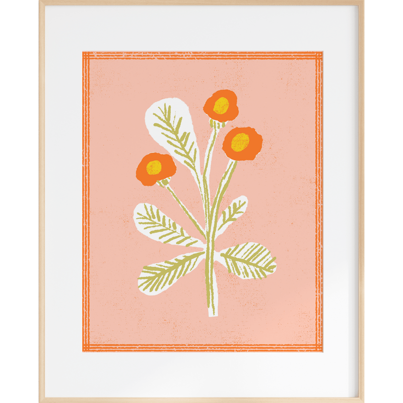 Three Flowers | 8x10 Art Print - Needle and Grain