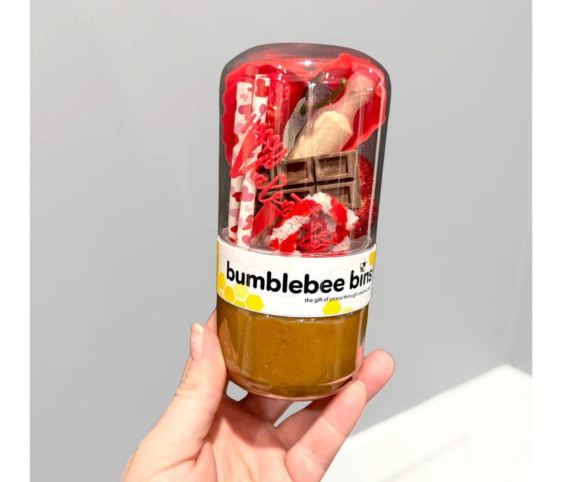 Toddler Valentine Bumblebee Bins - Needle and Grain