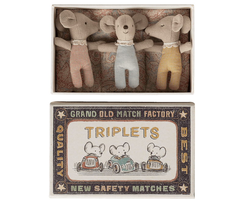 Triplets in Matchbox - Checker - Needle and Grain