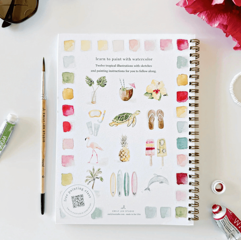 Tropical Watercolor Workbook - Needle and Grain