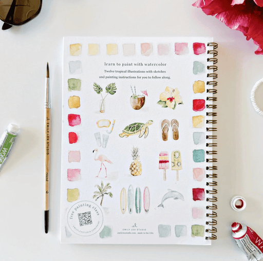 Tropical Watercolor Workbook - Needle and Grain