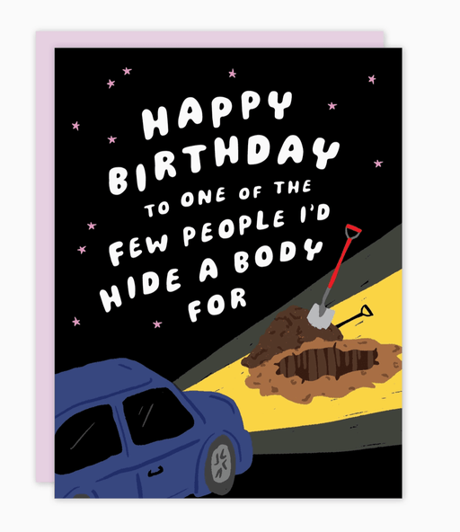 True Crime Birthday Card - Needle and Grain