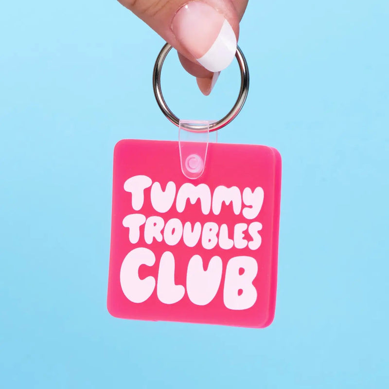Tummy Troubles Club PVC Keychain - Needle and Grain