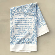Turn Your Eyes Upon Jesus Hymn Tea Towel - Needle and Grain