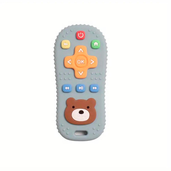 Silicone Remote Baby Teether - Blue