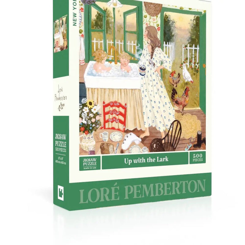 Up With the Lark 500 Piece Puzzle - Needle and Grain
