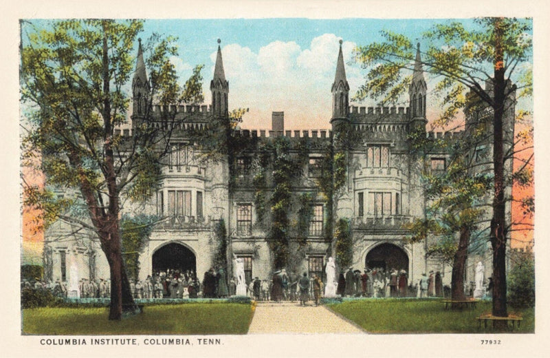 Vintage Columbia Institute Reproduction Post Card - Needle and Grain