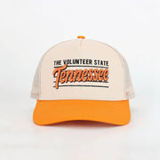 Vintage Volunteer Hat - Orange & White - Needle and Grain