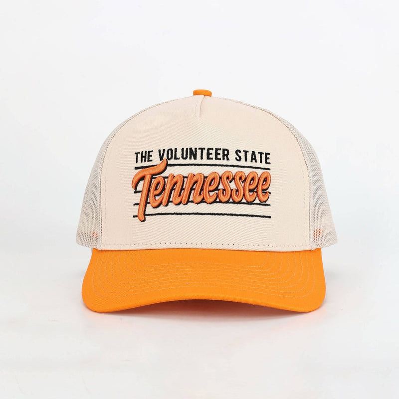 Vintage Volunteer Hat - Orange & White - Needle and Grain