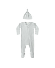 Waffle Sleep Set in Ice Blue - Needle and Grain