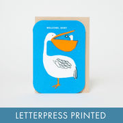 Welcome Baby Letterpress Greeting Card - Needle and Grain