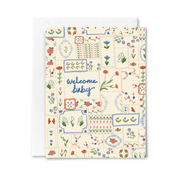 Welcome Baby Quilt Card - Needle and Grain