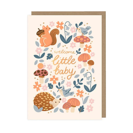 Welcome Little Baby Card - Needle and Grain