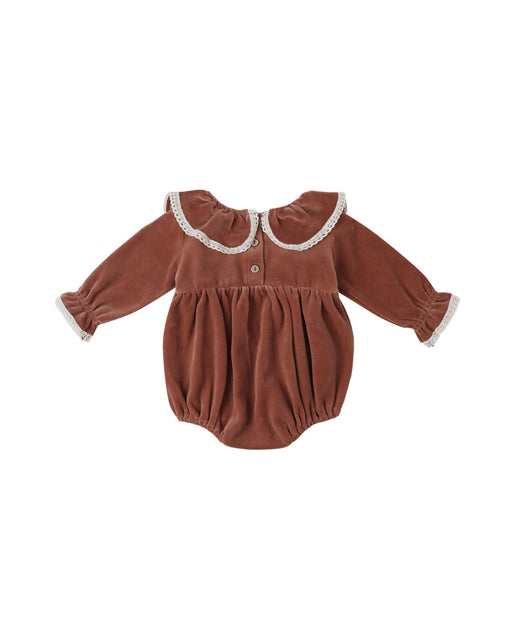 Wendy Romper in Cranberry - Needle and Grain