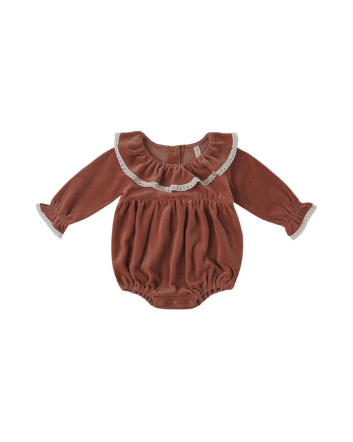 Wendy Romper in Cranberry - Needle and Grain