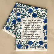What A Friend - Full Color Tea Towel - Needle and Grain