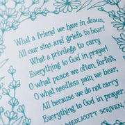 What A Friend Hymn Tea Towel - Needle and Grain