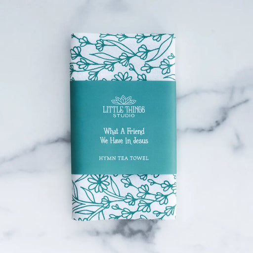 What A Friend Hymn Tea Towel - Needle and Grain