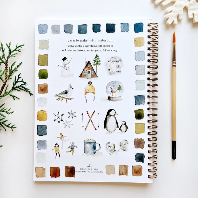 Winter Watercolor Workbook - Needle and Grain