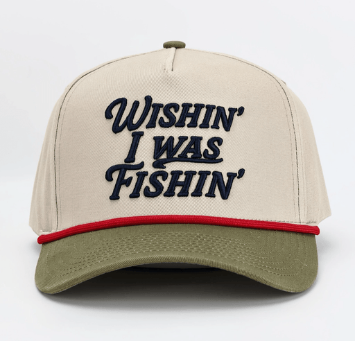 Wishin’ I Was Fishin’ Hat - Tri Color - Needle and Grain