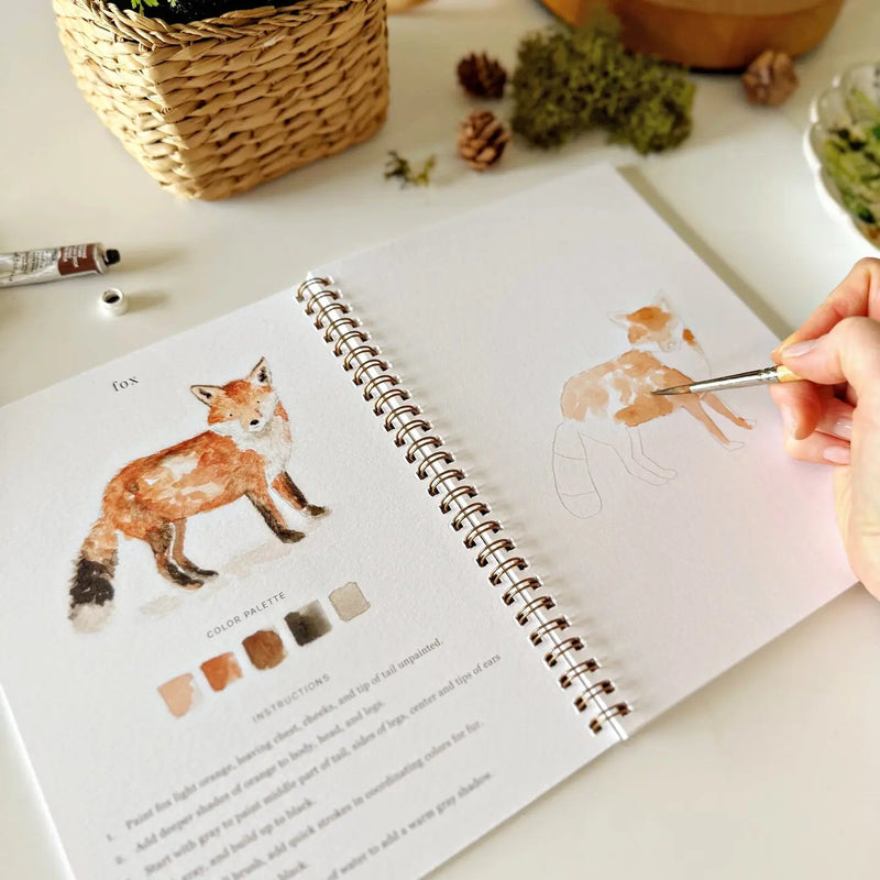 Woodland Watercolor Workbook - Needle and Grain
