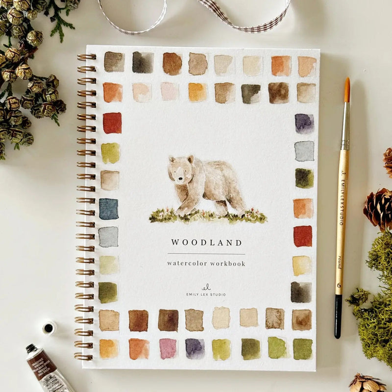 Woodland Watercolor Workbook - Needle and Grain
