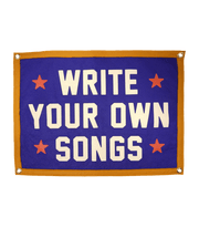 Write Your Own Songs Camp Flag • Willie Nelson x Oxford Pennant - Needle and Grain