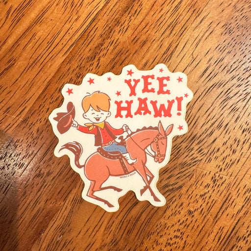 Yee Haw Sticker - Needle and Grain