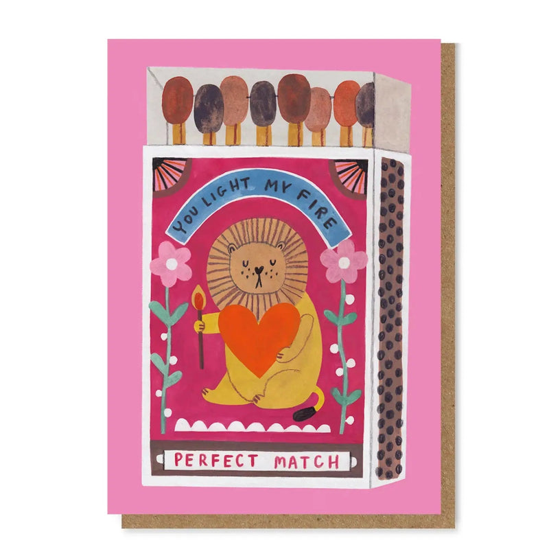 You Light My Fire Card - Needle and Grain