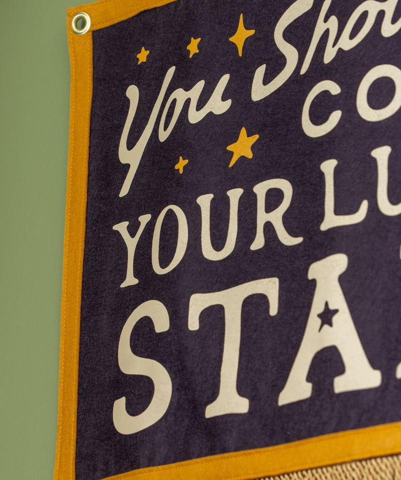 You Should Count Your Lucky Stars Camp Flag • Sierra Ferrell x Oxford Pennant - Needle and Grain