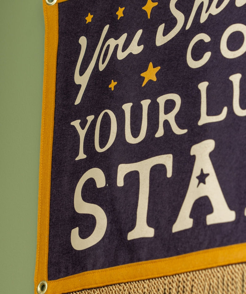 You Should Count Your Lucky Stars Camp Flag • Sierra Ferrell x Oxford Pennant - Needle and Grain