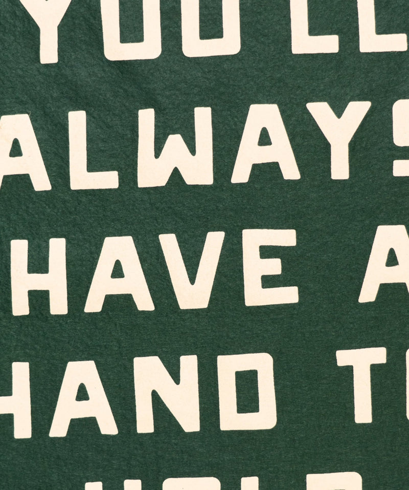 You'll Always Have A Hand To Hold Camp Flag • Billy Strings x Oxford Pennant - Needle and Grain