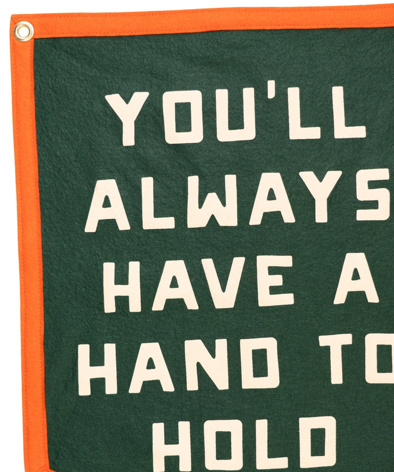 You'll Always Have A Hand To Hold Camp Flag • Billy Strings x Oxford Pennant - Needle and Grain