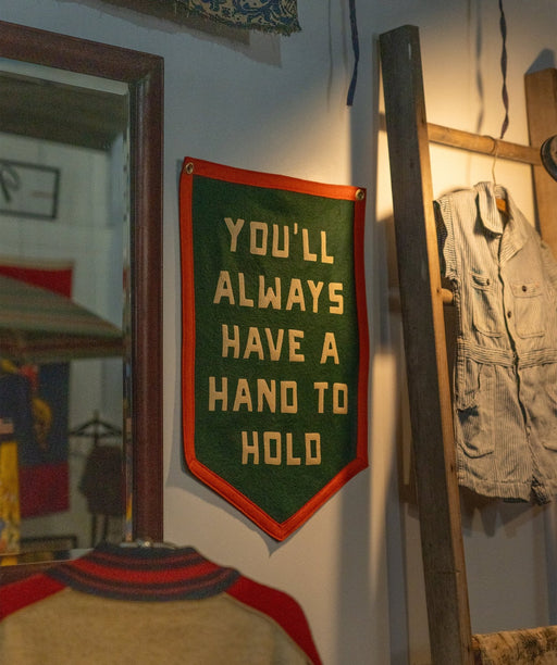 You'll Always Have A Hand To Hold Camp Flag • Billy Strings x Oxford Pennant - Needle and Grain