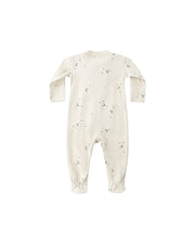 Zip Long Sleeve Sleeper Footie in Moons - Needle and Grain