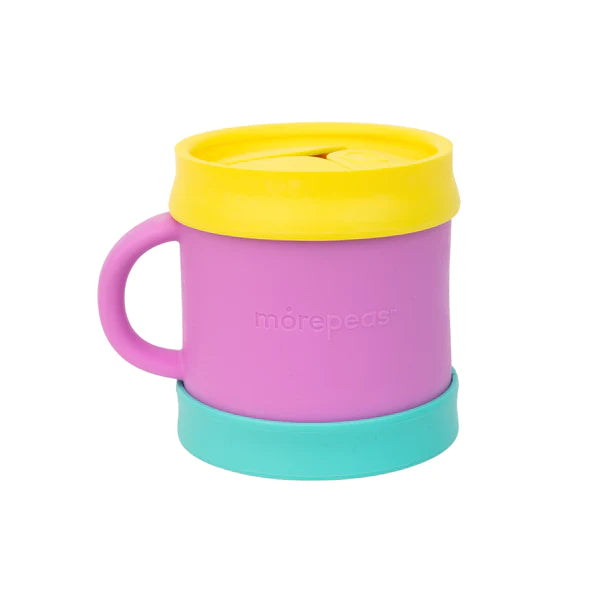 Toddler Spill Proof Snack Cup Silicone BPA Free Soft Feel With Handles and  Removable Lid for Multi Use 