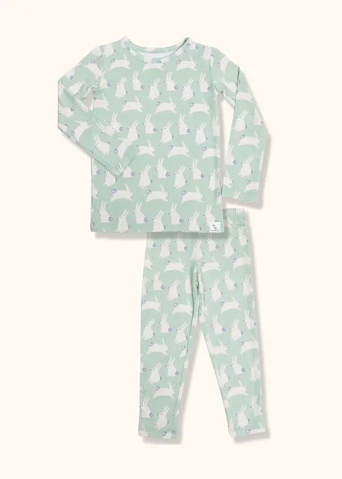 Mint Bunny Pajama Set
